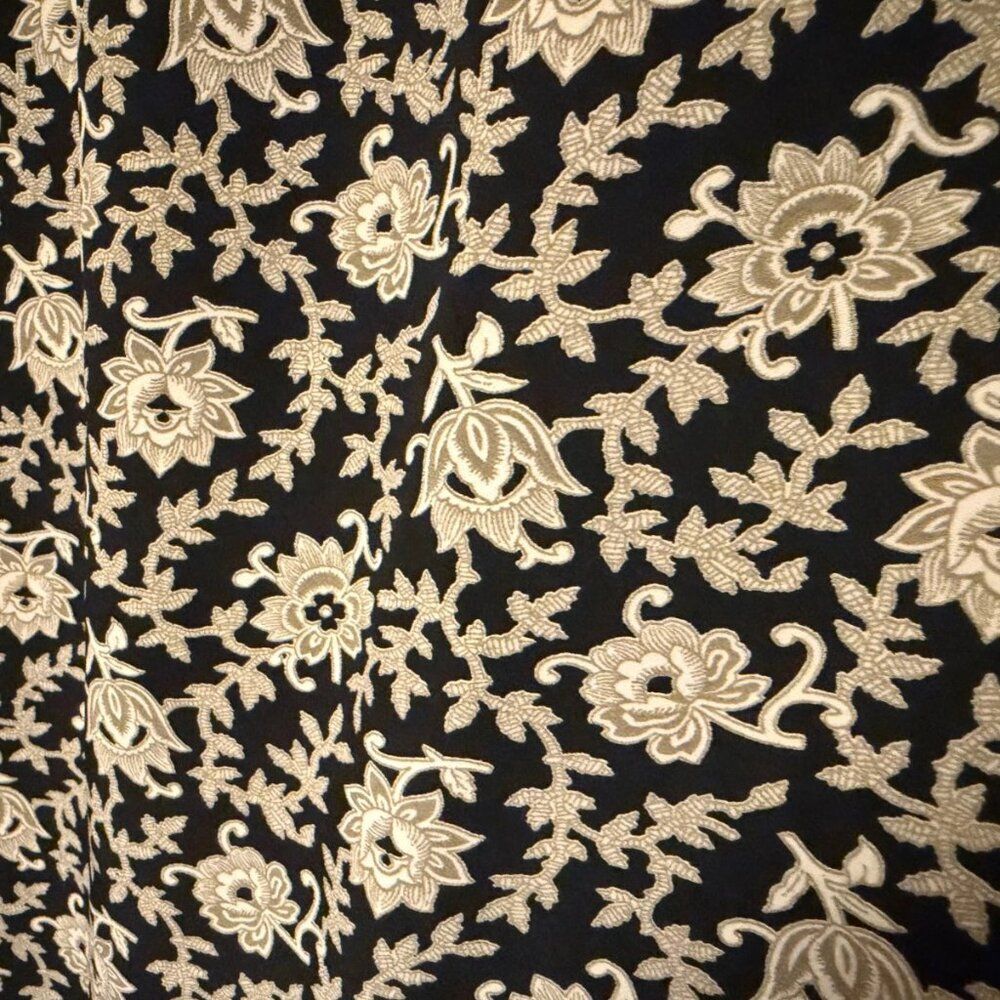 Kathy Ireland Black Floral Maxi Skirt - Picture 2 of 7